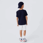 Kids Lacoste V0ZN3074 White 001 SPORT Diamond Shorts - Image 2