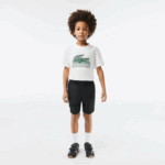Kids Lacoste V0ZN3075 Black 031 SPORT Diamond Shorts