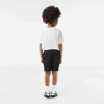 Kids Lacoste V0ZN3075 Black 031 SPORT Diamond Shorts - Image 3