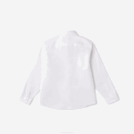 Kids Lacoste V0ZN3080 White Beige NBN Contrast Pocket Shirt - Image 5