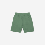 Kids Lacoste V0ZN3098 Khaki Green KX5 Organic Brushed Cotton Fleece Shorts - Image 2