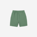 Kids Lacoste V0ZN3098 Khaki Green KX5 Organic Brushed Cotton Fleece Shorts