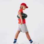 Kids Lacoste V0ZN3101 Grey Chine CCA Organic Brushed Cotton Fleece Shorts - Image 8