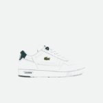 Kids Lacoste V0ZN3115 White & Dark Green 1R5 T-Clip Synthetic Sneakers