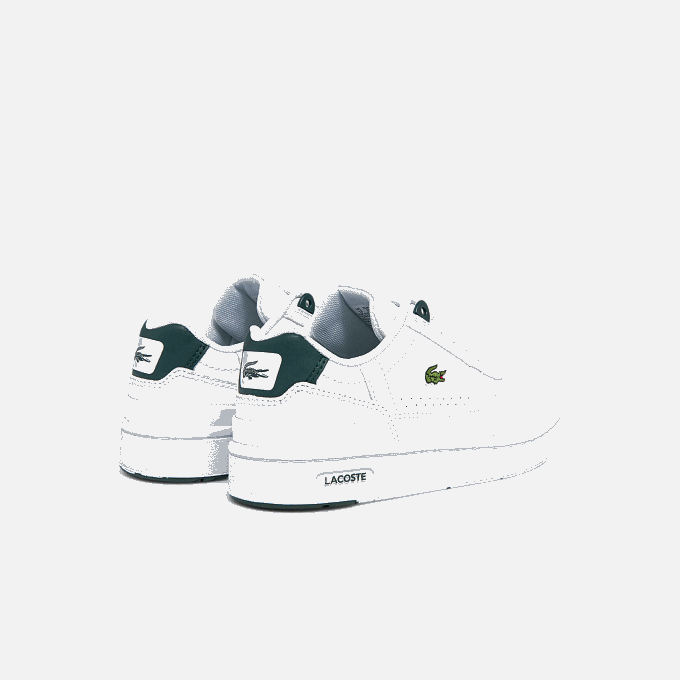 Kids Lacoste V0ZN3115 White & Dark Green 1R5 T-Clip Synthetic Sneakers - Image 3