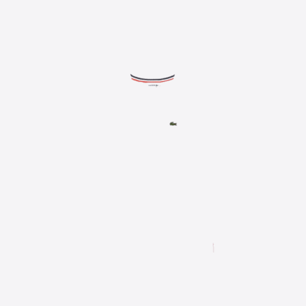 Kids Lacoste V0ZN3129 White 001 V-Neck Cotton T-Shirt