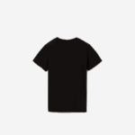 Kids Lacoste V0ZN3130 Black 031 V-Neck Cotton T-Shirt - Image 2