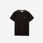 Kids Lacoste V0ZN3130 Black 031 V-Neck Cotton T-Shirt