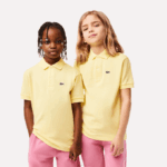 Kids Lacoste V0ZN3131 Yellow 107 Regular Fit Petit Pique Polo