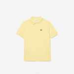 Kids Lacoste V0ZN3131 Yellow 107 Regular Fit Petit Pique Polo - Image 4