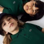 Kids Lacoste V0ZN3133 Green 132 Regular Fit Petit Pique Polo