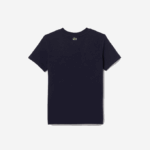 Kids Lacoste V0ZN3134 Navy Blue 166 Contrast Branded Cotton Jersey T-Shirt - Image 2