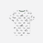 Kids Lacoste V0ZN3136 White 001 Custom Print Organic Cotton T-Shirt