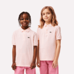 Kids Lacoste V0ZN3137 Light Pink T03 Regular Fit Petit Pique Polo