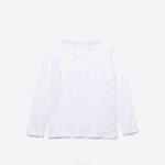 Kids Lacoste V0ZN3140 White 001 Crew Neck Jersey T-Shirt - Image 3