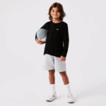 Kids Lacoste V0ZN3141 Black 031 Crew Neck Jersey T-Shirt