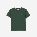 Kids Lacoste V0ZN3149 Green 5HX Crew Neck Cotton Jersey T-Shirt - Image 4