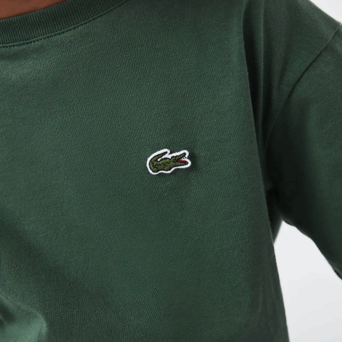 Kids Lacoste V0ZN3149 Green 5HX Crew Neck Cotton Jersey T-Shirt - Image 6
