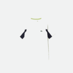 Kids Lacoste V0ZN3154 White Navy Blue White Y2U SPORT Color-Block Tennis T-Shirt - Image 5