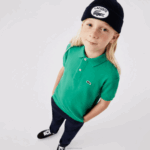 Kids Lacoste V0ZN3155 Green HD2 Regular Fit Petit Pique Polo