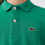 Kids Lacoste V0ZN3155 Green HD2 Regular Fit Petit Pique Polo - Image 4