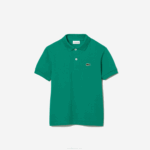 Kids Lacoste V0ZN3155 Green HD2 Regular Fit Petit Pique Polo - Image 5