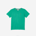 Kids Lacoste V0ZN3167 Green KFV Crew Neck Cotton Jersey T-Shirt