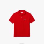 Kids Lacoste V0ZN3171 Red WTU Regular Fit Petit Pique Polo