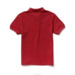 Kids Lacoste V0ZN3172 Red EU7 Regular Fit Petit Pique Polo - Image 2