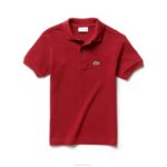 Kids Lacoste V0ZN3172 Red EU7 Regular Fit Petit Pique Polo