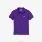 Kids Lacoste V0ZN3173 Purple QLT Regular Fit Petit Pique Polo