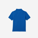 Kids Lacoste V0ZN3174 Blue K1Q Regular Fit Petit Pique Polo - Image 2