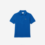 Kids Lacoste V0ZN3174 Blue K1Q Regular Fit Petit Pique Polo