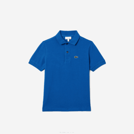 Kids Lacoste V0ZN3174 Blue K1Q Regular Fit Petit Pique Polo