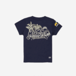 Kids Lacoste V0ZN3176 Navy Blue 166 Miami Open Graphic Logo T-shirt - Image 2