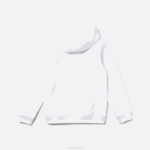 Kids Lacoste V0ZN3202 White 001 Crocodile Cotton Hoodie - Image 2