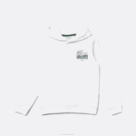 Kids Lacoste V0ZN3202 White 001 Crocodile Cotton Hoodie