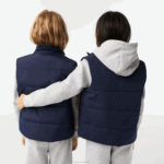 Kids Lacoste V0ZN3213 Navy Blue 166 Water-Repellent Vest - Image 3