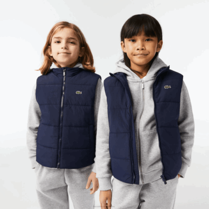 Kids Lacoste V0ZN3213 Navy Blue 166 Water-Repellent Vest