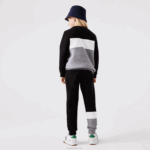 Kids Lacoste V0ZN3214 Black White Grey Chine NUA Branded Trackpants - Image 3