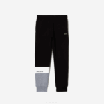 Kids Lacoste V0ZN3214 Black White Grey Chine NUA Branded Trackpants - Image 5