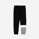 Kids Lacoste V0ZN3214 Black White Grey Chine NUA Branded Trackpants - Image 6
