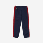 Kids Lacoste V0ZN3225 Navy Blue Bordeaux LUB Contrast Band Trackpants - Image 5