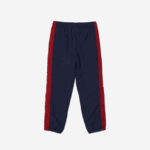 Kids Lacoste V0ZN3225 Navy Blue Bordeaux LUB Contrast Band Trackpants - Image 6