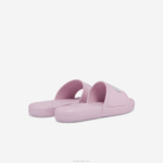 Kids Lacoste V0ZN3233 Light Pink & White 208 L.30 Synthetic Slides - Image 3