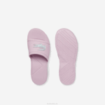 Kids Lacoste V0ZN3233 Light Pink & White 208 L.30 Synthetic Slides - Image 4
