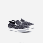 Kids Lacoste V0ZN3234 Black & White 312 Jump Serve Textile Slip On - Image 2