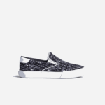 Kids Lacoste V0ZN3234 Black & White 312 Jump Serve Textile Slip On