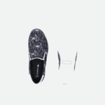 Kids Lacoste V0ZN3234 Black & White 312 Jump Serve Textile Slip On - Image 4