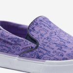 Kids Lacoste V0ZN3235 Purple White 84X Jump Serve Textile Slip On - Image 4